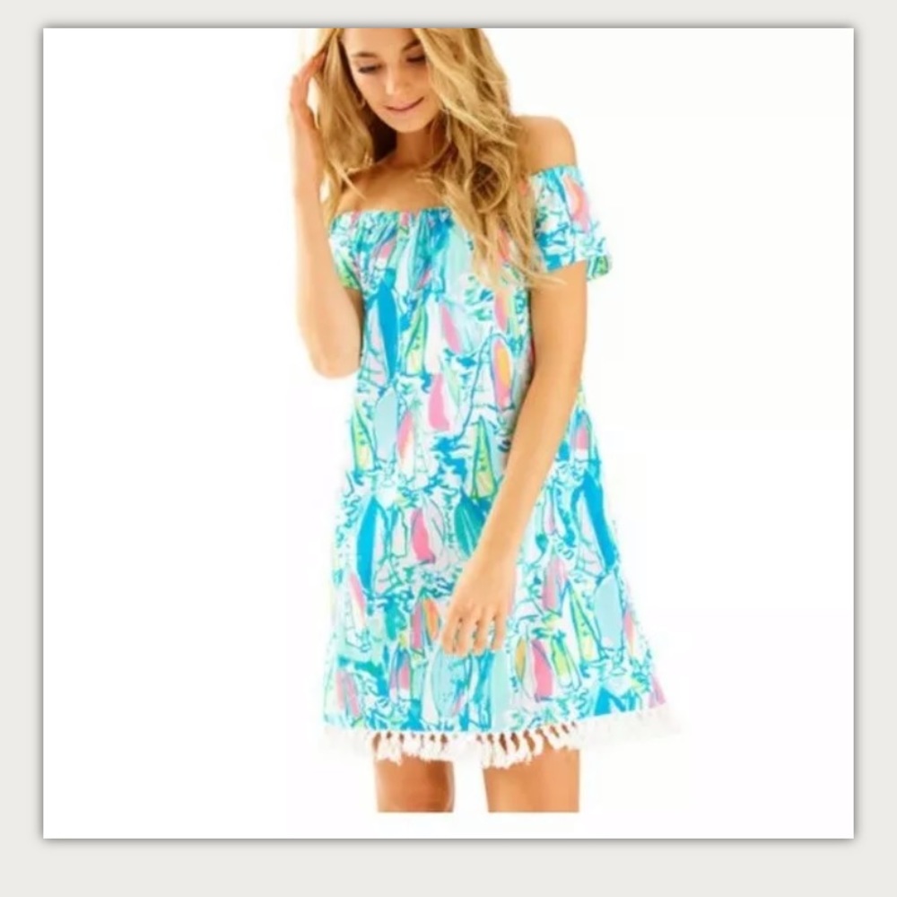 Lilly Pulitzer Off Shoulder Dress